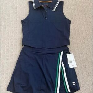 Wilson Dark Blue Tennis Set with Stripes